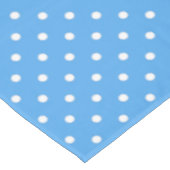 Blauwe Stippenprint Tafelkleed (Gekanteld)