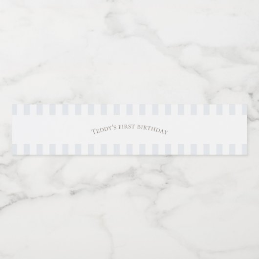 Blauwe Stomme Gans Waterfles Label Etiket (Enkel label)