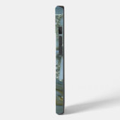 Blauwe stone marmer Case-Mate iPhone case (Achterkant / Links)