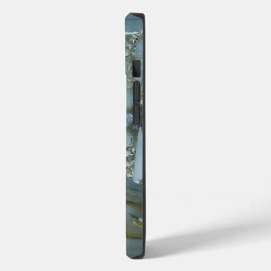 Blauwe stone marmer Case-Mate iPhone case (Achterkant / Links)