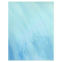 Blauwe Storm Waterverf water