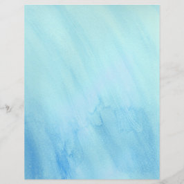 Blauwe Storm Waterverf water