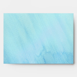 Blauwe Storm Waterverf water  Envelop