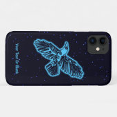 Blauwe stralen op sterren Case-Mate iPhone case (Achterkant (horizontaal))