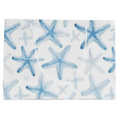 Blauwe Strand Zeester Bruiloft Groot Cadeauzakje (Achterkant)