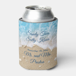 Blauwe strandgolven Sandy Toes Cooler