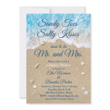 Blauwe strandgolven Sandy Toes Couple's Douche