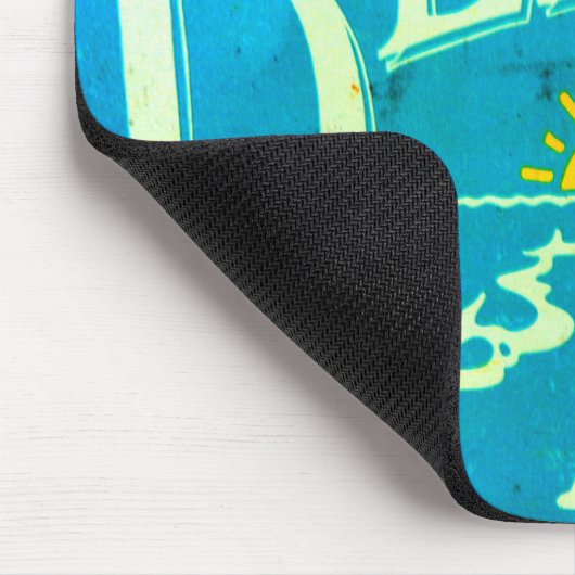 blauwe strandmousepad muismat (Hoek)