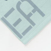 Blauwe Strandschelpen Oceaan Kust Fleece Deken (Hoek)