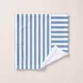 blauwe streep bad handdoek (Wasdoekje)