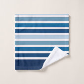 Blauwe streep bad handdoek (Wasdoekje)
