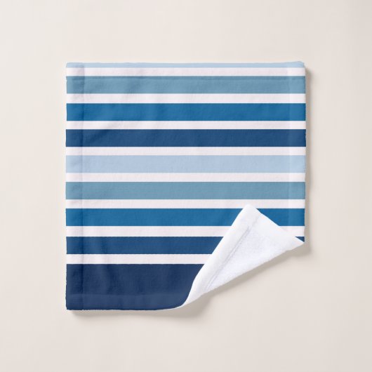 Blauwe streep bad handdoek (Wasdoekje)