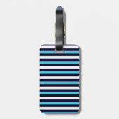 Blauwe streep bagagelabel (Achterkant verticaal)