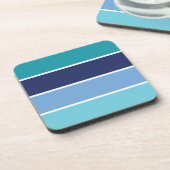 Blauwe streep bier onderzetter (Linkerzijde)
