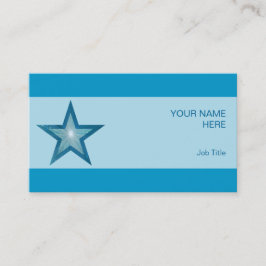 Blauwe streep blauwe visitekaartje