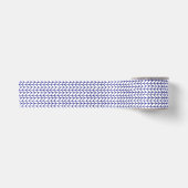 BLAUWE STREEP BREI 7,62 cm brede satijnen lint (Voorkant)