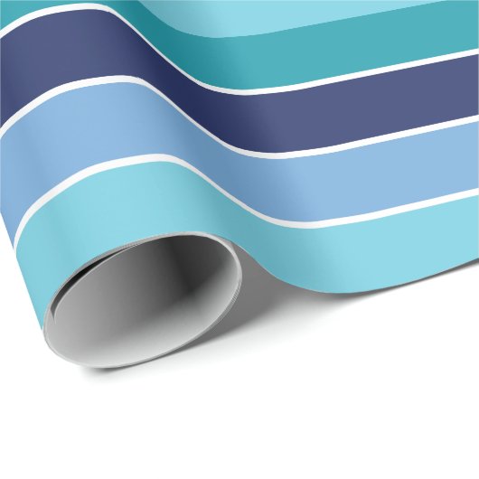 Blauwe streep cadeaupapier (Rol Hoek)