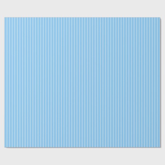 Blauwe streep cadeaupapier (Vlak)