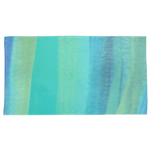Blauwe streep kussensloop (Voorkant-Rechts)