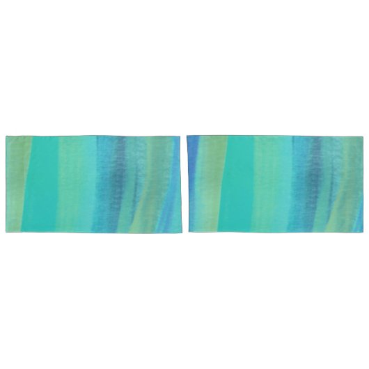Blauwe streep kussensloop (Achterkant-Set)