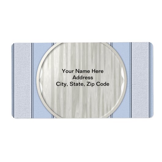 Blauwe streep labels (Voorkant)