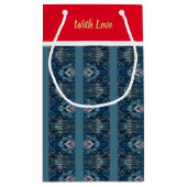 Blauwe Streep Liefde Geschenktas van Dichteres Adi Klein Cadeauzakje (Achterkant)