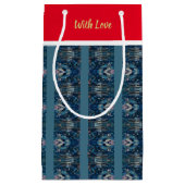 Blauwe Streep Liefde Geschenktas van Dichteres Adi Klein Cadeauzakje (Voorkant)