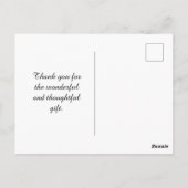 Blauwe streep met Briefkaart op zeedoppen (Achterkant)