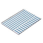 blauwe streep notitieboek (Linkerzijde)