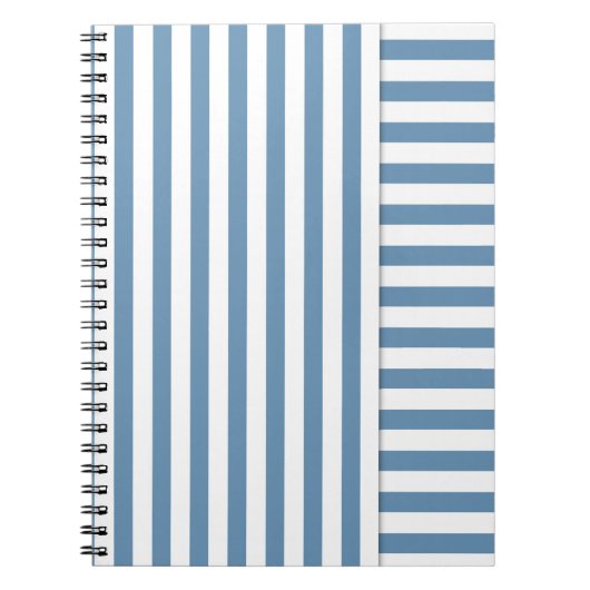 blauwe streep notitieboek (Voorkant)