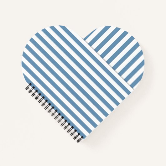 blauwe streep notitieboek (Voorkant)