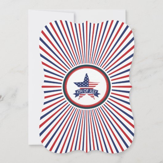  blauwe streep op 4 juli kaart (Achterkant)