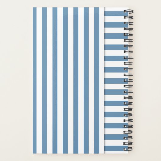 blauwe streep planner (Achterkant)