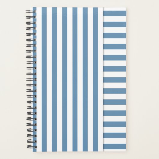 blauwe streep planner (Voorkant)