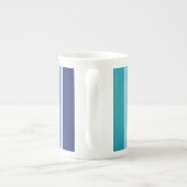 Blauwe streep porselein kop (Achterkant)