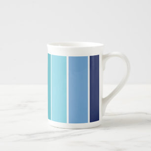 Blauwe streep porselein kop