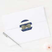 Blauwe streep Stickers (Envelop)