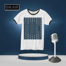 Blauwe Streep T-shirt van Dichteres Adiela Akoo