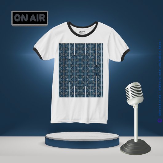 Blauwe Streep T-shirt van Dichteres Adiela Akoo