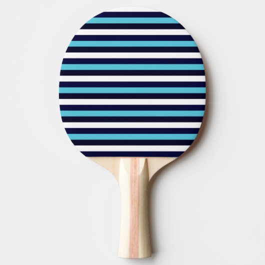 Blauwe streep tafeltennisbatje (Voorkant)