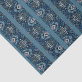 Blauwe streep tissuepapier (Detail)