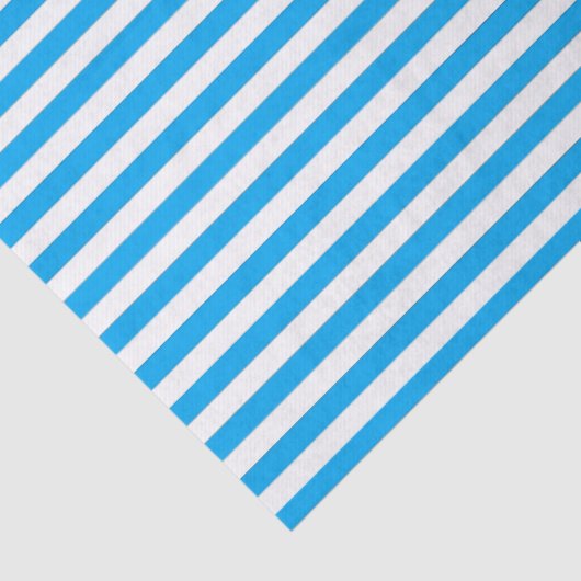 Blauwe streep tissuepapier (Detail)
