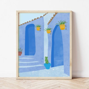 Blauwe streets poster