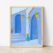 Blauwe streets poster