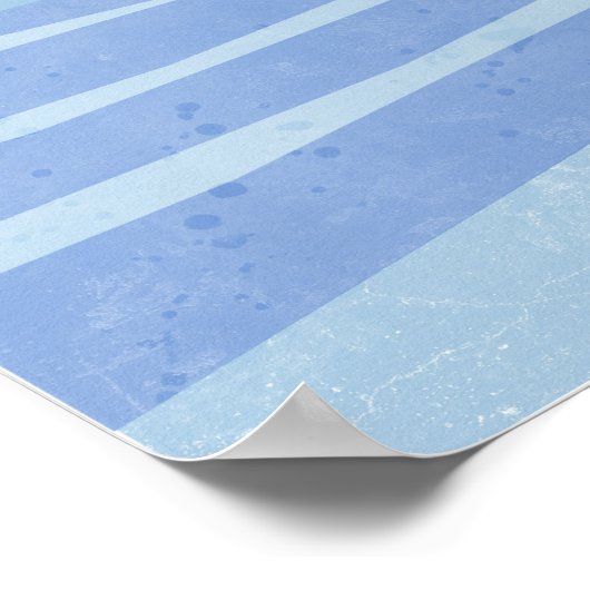 Blauwe streets poster (Hoek)