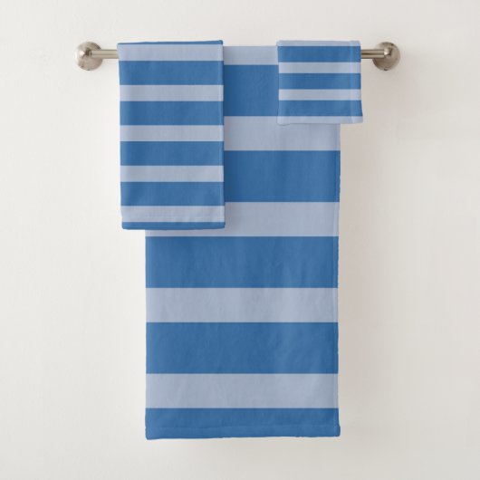Blauwe strepen bad handdoek (Insitu)