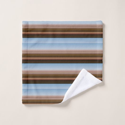 blauwe strepen bad handdoek (Wasdoekje)
