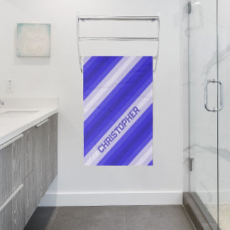Blauwe strepen badhanddoek