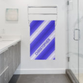 Blauwe strepen badhanddoek