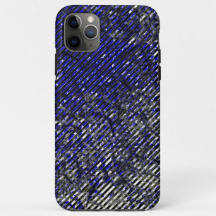 Blauwe strepen, beschadigd in kleur en vorm Case-Mate iPhone case